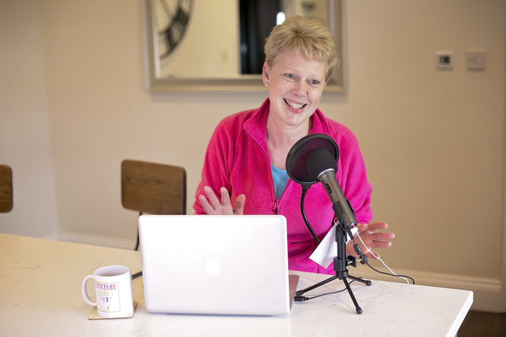 Podcaster branding photo