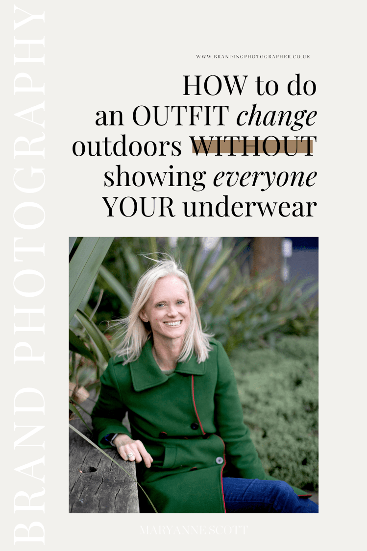 How to do an outfit change outdoors without showing everyone your underwear