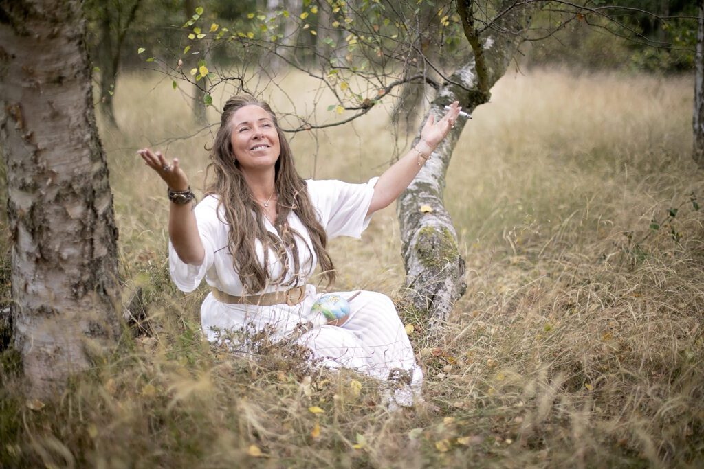 shaman sat in the forest