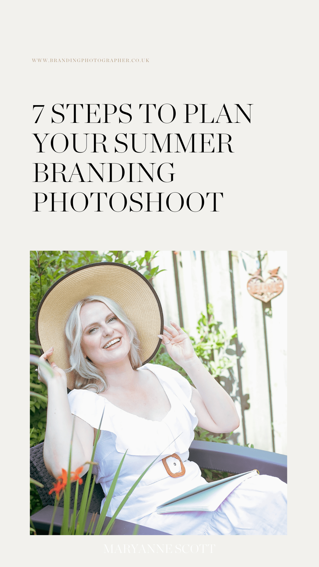 7 steps to plan your summer branding photoshoot