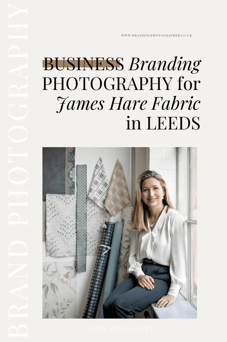 Business Branding photography for James Hare Fabric in Leeds