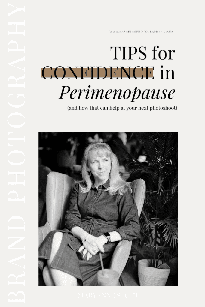 Confidence in Perimenopause with Menopause Wellness coach sat in a chair