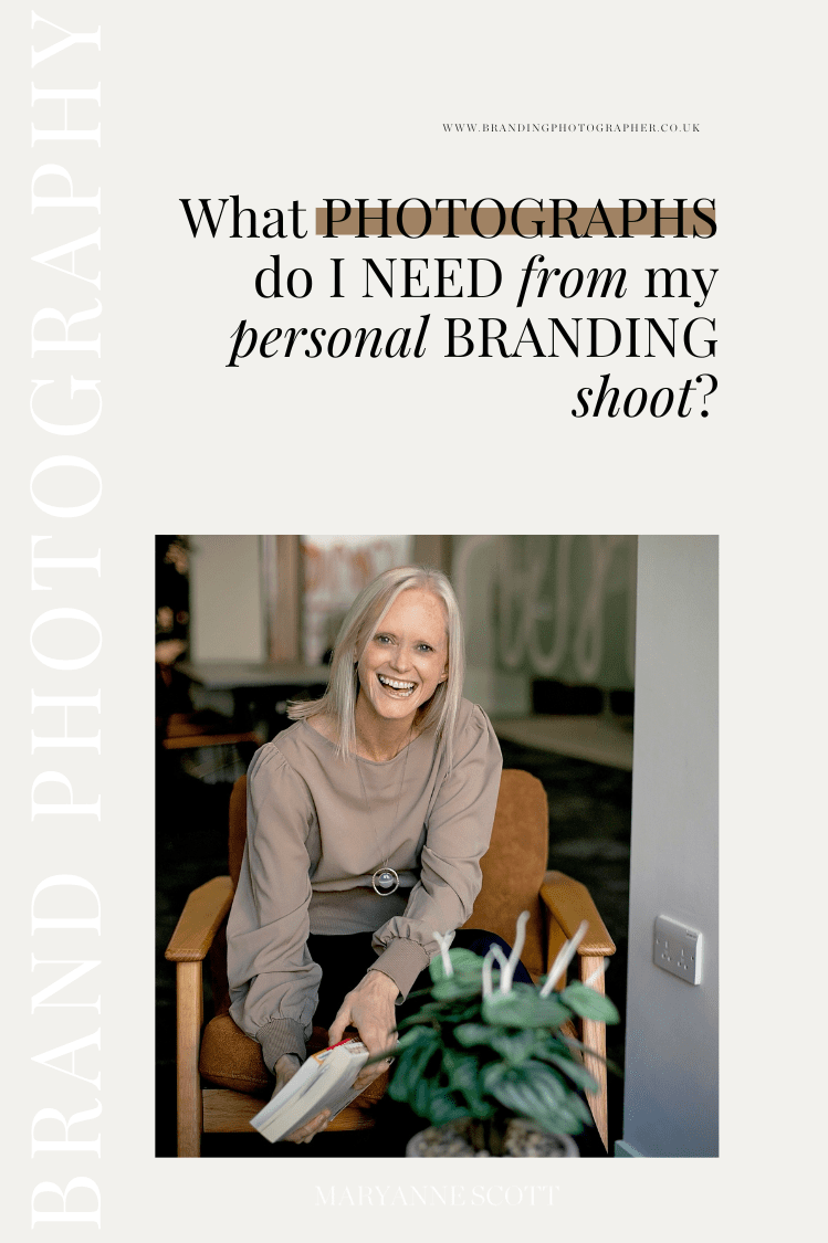 What photographs do I need from my personal branding shoot?