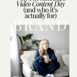 Why I’m offering a Video Content Day (and who it’s actually for)