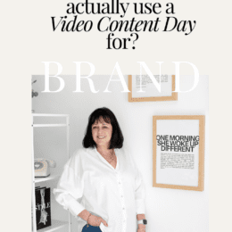 Why I’m offering a Video Content Day (and who it’s actually for)